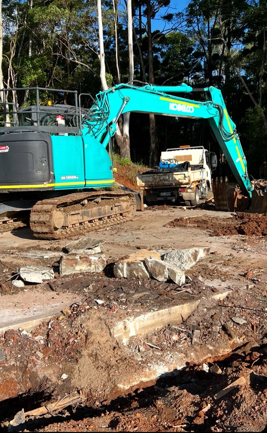 Clearing a block before you build